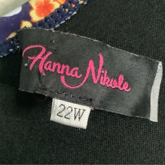 HANNA NIKOLE Plus Size One-Piece Rash Guard Swimsuit Long Sleeve Colorblock Blue - Picture 6 of 12